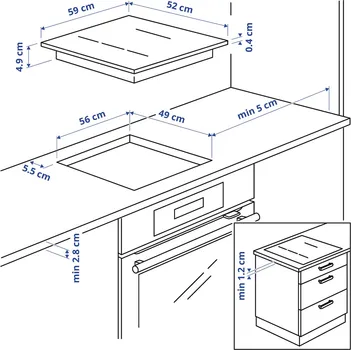 IKEA HÖGKLASSIG INDUCTION HOB, 59 CM 404.678.26 (7 / 8)