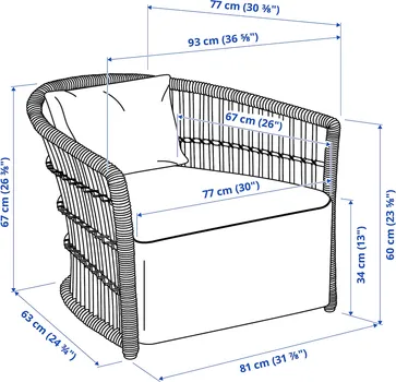 IKEA STOCKHOLM 2025 FOTELJA 795.782.63