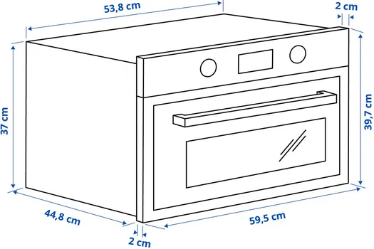 IKEA ANRÄTTA MICROWAVE OVEN, STAINLESS STEEL 704.117.67 (9 / 9)