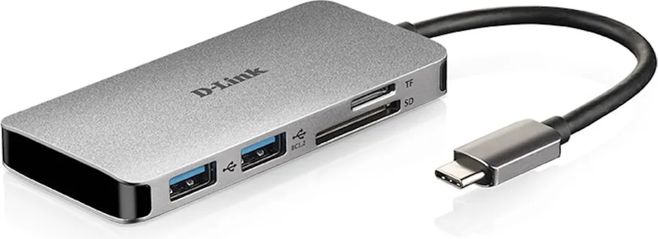 HUB DLINK 5U1 USB-C SA HDMI I SD/MICROSD (1 / 4)