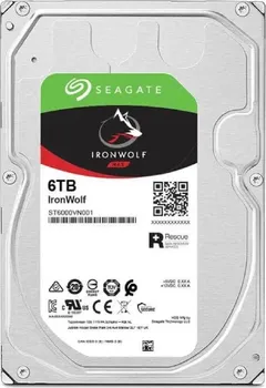 SEAGATE IRONWOLF 6TB / HDD 3.5 / 256MB CACHE / SATA 6GB/S / 5400 RPM ST6000VN001 (1 / 2)