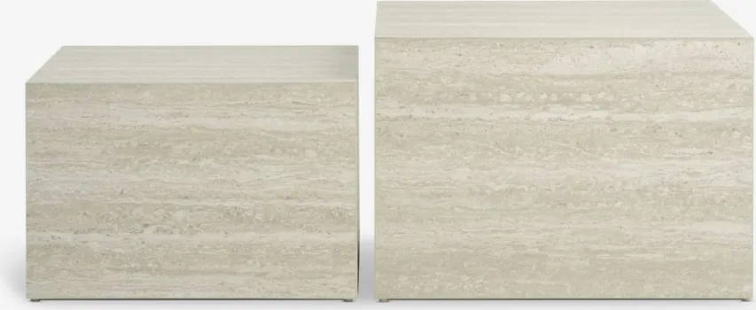 JYSK STOLIĆ ROLSTED 58X58/50X50 BOJA TRAVERTIN 2KOM (4 / 6)