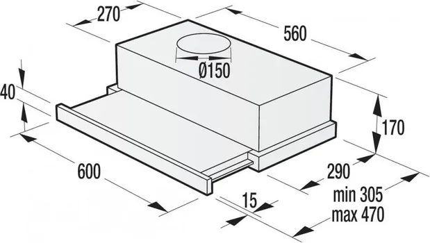 GORENJE ASPIRATOR TH 60E3W (2 / 2)
