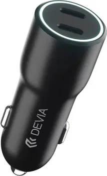 APPLE DEVIA SMART 40W PD 2X USB-C CAR CHARGER │ SNAGA: 40W UKUPNO (2X20W) │ PORTOVI: 2X USB-C │ PROTOKOLI: PD3.0, PPS, QC3+, FCP, VOOC, 2.4A ITD. │ LED OSVETLJENJE I NEKLIZAJUĆI DIZAJN │ UGRAĐENA ZAŠTITA ZA BEZBJEDNO PUNJENJE │ KOMPATIBILAN SA 12–24V VOZILIMA (3 / 6)