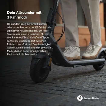 SEGWAY NINEBOT KICKSCOOTER E2 E II | 220WH | 450W MAX POWER | 20KM/H | 25KM | 90KG (8 / 12)
