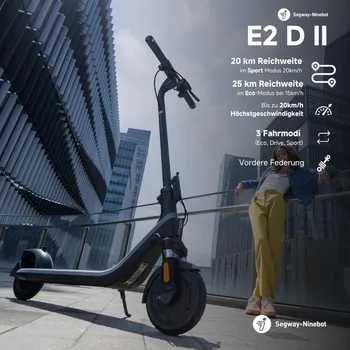 SEGWAY NINEBOT KICKSCOOTER E2 E II | 220WH | 450W MAX POWER | 20KM/H | 25KM | 90KG (10 / 12)
