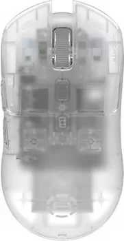 HECATE BY EDIFIER G3M PRO TRANSPARENT │ SENZOR: PAW3395 │ DPI: DO 26000 │ IPS: 650 │ ACC: 50G │ OSVJEŽAVANJE: DO 1000 HZ │ AUTONOMIJA: 70 H │ BATERIJA: 300 MAH │ TEŽINA: 63 G │ POVEZIVANJE: 2.4G, BLUETOOTH, USB-C │ PREKIDAČI: HUANO, 90M KLIKOVA (1 / 8)