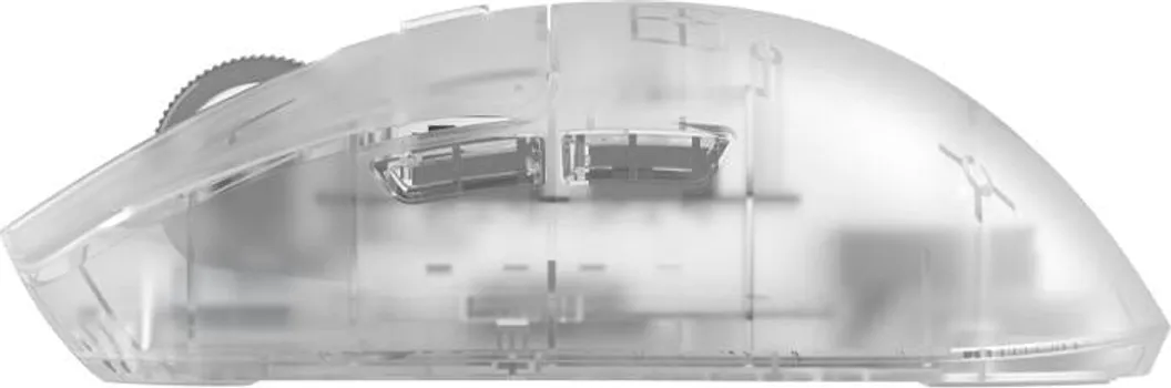 HECATE BY EDIFIER G3M PRO TRANSPARENT │ SENZOR: PAW3395 │ DPI: DO 26000 │ IPS: 650 │ ACC: 50G │ OSVJEŽAVANJE: DO 1000 HZ │ AUTONOMIJA: 70 H │ BATERIJA: 300 MAH │ TEŽINA: 63 G │ POVEZIVANJE: 2.4G, BLUETOOTH, USB-C │ PREKIDAČI: HUANO, 90M KLIKOVA (2 / 8)