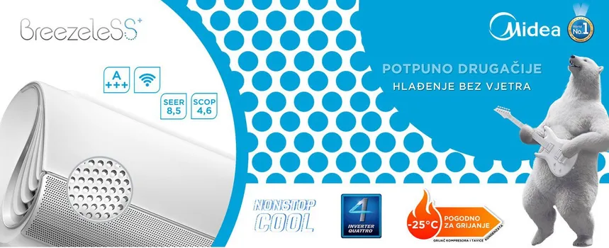 MIDEA KLIMA BREEZELESS-S 12K (6 / 6)