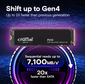 CRUCIAL P310 1TB / SSD M.2 NVME PCIE GEN4 (2 / 5)