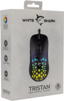 WHITE SHARK MIŠ GM-9004 TRISTAN-2 CRNI RGB / 12.800 DPI (3 / 7)