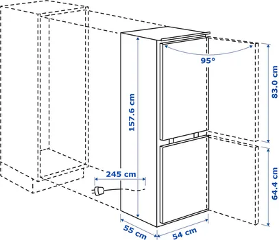 IKEA RÅKALL 204.999.51 [153L / 79L] (6 / 6)