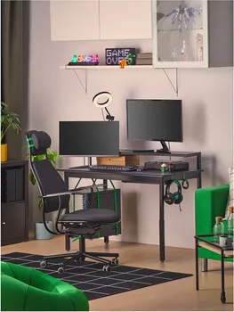 IKEA UTVISNING GAMING DESK WITH SHELF, 120X60 CM 405.864.00 (3 / 10)