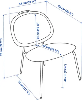 IKEA GÄVLE FOTELJA BEZ RUKOHVATA 605.888.46 (8 / 8)