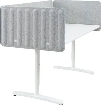 IKEA BEKANT DESK WITH SCREEN, 160X80 48 CM 693.873.82 (1 / 2)