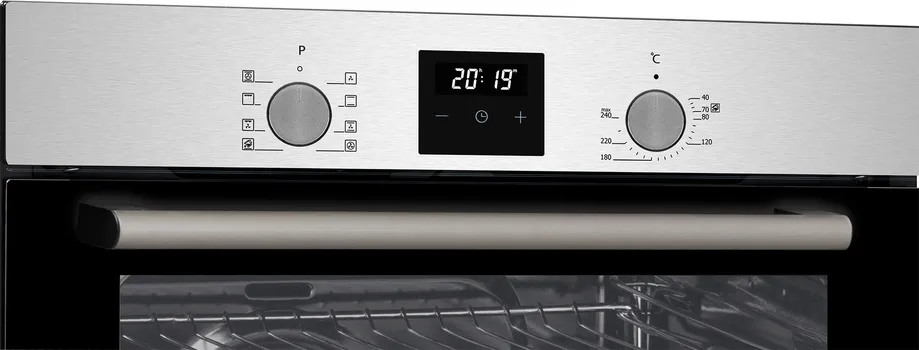 TESLA BO850SX UGRADNA RERNA │ KAPACITET: 60L │ ENERGETSKA KLASA: A │ SNAGA: 2.4KW │ FUNKCIJE: 8 REŽIMA UKLJUČUJUĆI GRIL, 3D KUVANJE I VENTILATOR │ TAJMER: DIGITALNI │ ČIŠĆENJE: NA PARU │ DIMENZIJE: 595X565X595 MM │ TEŽINA: 31.5 KG │ OPREMA: 2 POSLUŽAVNIKA + 1 REŠETKA (5 / 5)