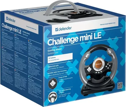DEFENDER CHALLENGE MINI LE GAMING WHEEL, USB, MINI, 10 BUTTONS (3 / 7)