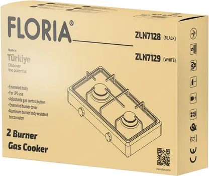 ZILAN / FLORIA PLINSKI REŠO SA 2 PLAMENIKA, CRNA 32347/ZLN7128