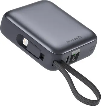 SWISSTEN 10000MAH COMPACT POWERBANK │ IZLAZI: USB-C │ INTEGRISAN LIGHTNING KABL (1 / 4)