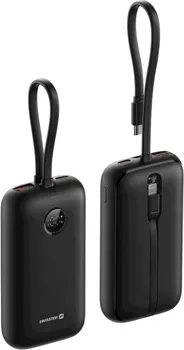 SWISSTEN POWERBANK VOLTBOX 35W 10000 MAH WITH BUILT-IN CABLES USB-C, LIGHTNING (2 / 3)