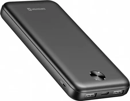 SWISSTEN WORX PRO BLACK 10000MAH POWERBANK │ KAPACITET: 10000 MAH │ IZLAZI: 2X USB-A │ DIMENZIJE: 14,6×6,8×1,6 CM │ SNAGA: 10,5 W │ TEŽINA: 220 G │ TIP BATERIJE: LI-POLIMERSKA (1 / 2)