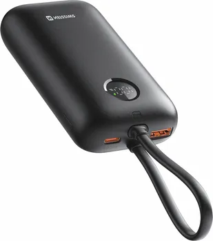 SWISSTEN VOLTBOX 35W 10000MAH WITH BUILT-IN CABLES USB-C, LIGHTNING │ KAPACITET: 10000 MAH (3.85V, 38.5 WH) │ TIP: LI-JONSKA BATERIJA │ DIMENZIJE: 11×5.6×2.7 CM │ TEŽINA: 196 G │ MATERIJAL: VATROOTPORNI ABS + POLIKARBONAT │ ULAZ: USB-C DO 22.5W │ IZLAZ: USB-C DO 35W, USB-A DO 22.5W │ UGRAĐENI USB-C I LIGHTNING KABLOVI │ PPS: DO 29.7W │ LED DISPLEJ ZA STATUS PUNJENJA (1 / 3)