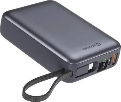 SWISSTEN POWERBANK 20000MAH WITH BUILT-IN CABLES USB-C AND LIGHTNING │ KAPACITET: 20,000 MAH │ SNAGA: DO 22.5 W │ INTEGRISANI KABLOVI: USB-C I LIGHTNING │ BATERIJA: LI-POLIMERSKA │ DIZAJN: KOMPAKTAN, LAGAN (1 / 1)