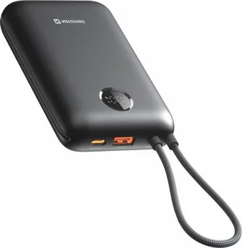 SWISSTEN VOLTBOX 35W 20000MAH POWERBANK WITH BUILT-IN CABLES USB-C, LIGHTNING │ KAPACITET: 20,000 MAH │ STRUJA: 3 A │ UGRAĐEN DISPLEJ │ DIZAJN: KOMPAKTAN I LAGAN (1 / 4)