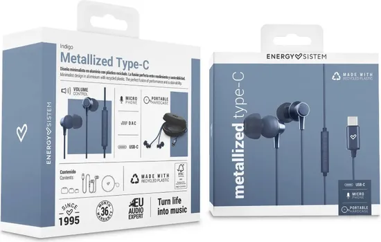 ENERGY SISTEM METALLIZED TYPE C INDIGO [IN-EAR / WIRED / USB-C] (6 / 7)