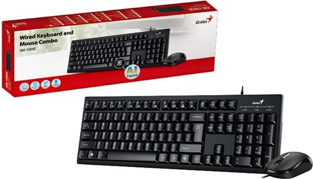 GENIUS KM-100SE USB YU CRNA TASTATURA+ USB CRNI MIS (1 / 2)