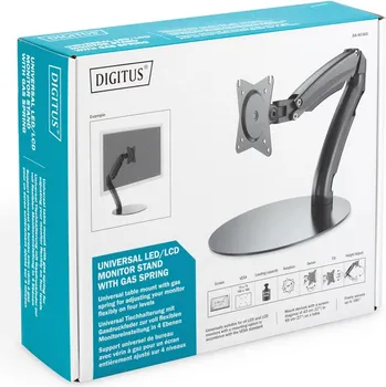 DIGITUS DA-90365 VESA MONTAŽNE UZORKE OD 75 X 75 I 100 X 100 MM, MAKS. NOSIVOST: 6,5 KG, PODRŽANE DIJAGONALE OD 17 DO 27 , DIMENZIJE (2 / 5)