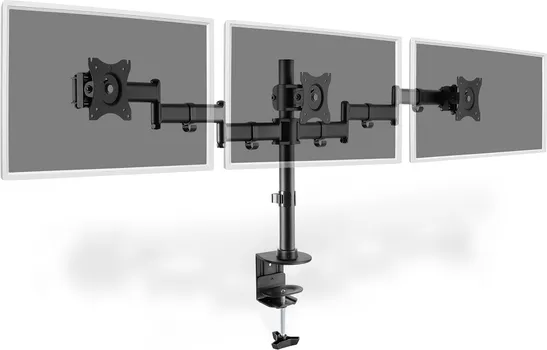 DIGITUS DA-90362 NOSAČ ZA 3 MONITORA, MAKSIMALNA TEŽINA 8KG, PODRŽANE DIJAGONALE OD 15 DO 27 , MOŽE SE ROTIRATI ZA 360°, ZA RADNE (4 / 5)
