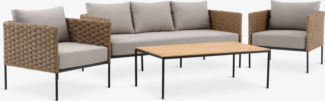 JYSK LOUNGE GARNITURA DAMFENNER 5 OSOBA NATUR (1 / 7)