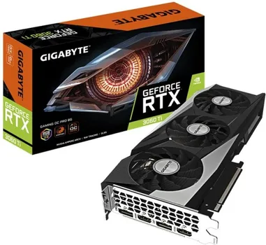 NVIDIA GEFORCE RTX 3060 TI GAMING OC PRO 8GB 256BIT GV-N306TGAMINGOC PRO-8GD REV 3.0 LHR (1 / 4)