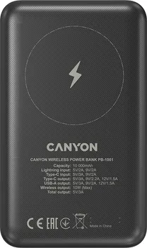 CANYON PB-1001, 18W PD+QC 3.0+10W MAGNET WIRELESS CHARGER POWERBANK 10000MAH (13 / 16)