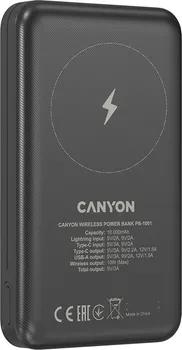 CANYON PB-1001, 18W PD+QC 3.0+10W MAGNET WIRELESS CHARGER POWERBANK 10000MAH (15 / 16)