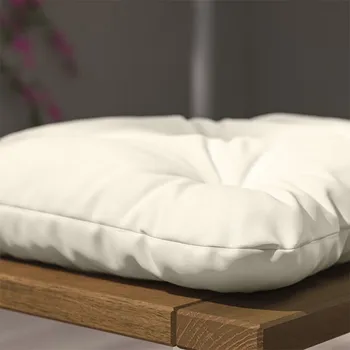 KUDDARNA JASTUČIĆ ZA STOLICU,SPOLJA, SVIJETLA SIVOBEŽ, 36X32 CM (2 / 3)