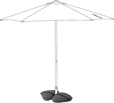 IGGON POSTOLJE SUNCOBRANA SA VREĆOM ZA PIJESAK, TAMNOSIVA, 60X60 CM (2 / 6)