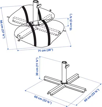 IGGON POSTOLJE SUNCOBRANA SA VREĆOM ZA PIJESAK, TAMNOSIVA, 60X60 CM (6 / 6)