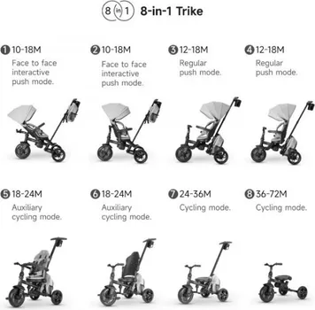 QPLAY TRICIKLO 8U1 COMFO MAX EVA T170,BRAON 467.482155 (6 / 6)