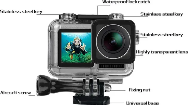 HSP6669 SPORTS DIVING WATERPROOF KUĆIŠTE ZA DJI OSMO ACTION KAMERE (6 / 11)