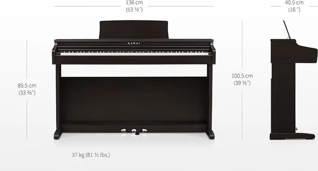 DIGITALNI PIANINO KAWAI KDP120 BK + STOLICA (3 / 7)