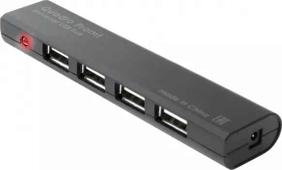 DEFENDER TECHNOLOGY QUADRO PROMT, UNIVERSAL USB HUB, USB 2.0, 4 PORTS (1 / 1)