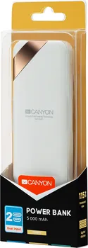 CANYON POWER BANK PB-52 WHITE (2 / 3)