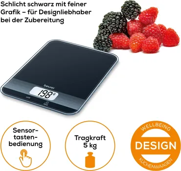 BEURER KS 19 KUHINJSKA VAGA, CRNA (3 / 8)