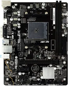 BIOSTAR MB B450 AM4 2 X DDR4 4 X SATA II 1 X VGA PORT 1 X HDMI PORT 1 X LAN PORT MICRO ATX (3 / 4)