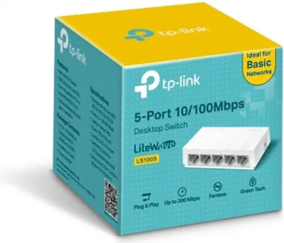 SWITCH TP-LINK LITEWAVE LS1005 5 PORT 10/100 (3 / 3)