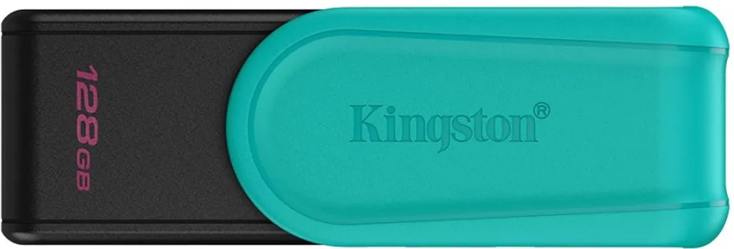 KINGSTON 128GB / USB 3.2 GEN 1 PORTABLE DATATRAVELER EXODIA S (BLACK/TURQUOISE) (1 / 1)