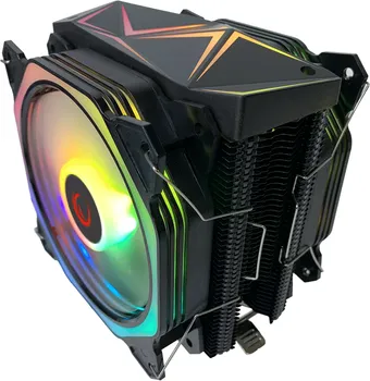 RAMPAGE CPU HLADNJAK OCTAGON C60 BLACK 57CFM 1800RPM 2X12CM ARGB AM5/LGA1700 COMPATIBLE AIR COOLED CPU FAN (2 / 5)