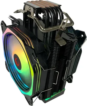RAMPAGE CPU HLADNJAK OCTAGON C60 BLACK 57CFM 1800RPM 2X12CM ARGB AM5/LGA1700 COMPATIBLE AIR COOLED CPU FAN (3 / 5)